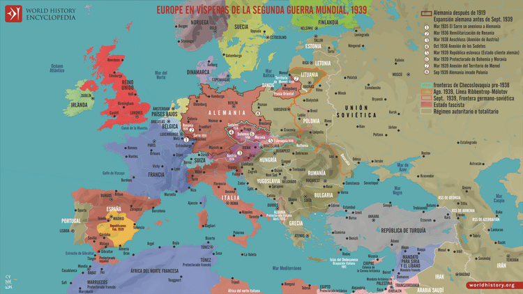 Europa en vísperas de la Segunda Guerra Mundial