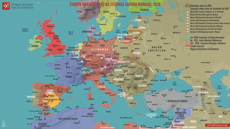 A Europa nas Vésperas da Segunda Guerra Mundial 1939