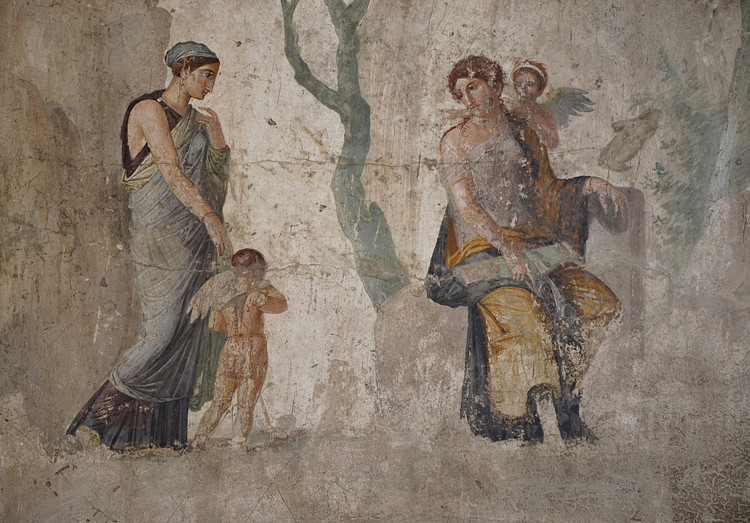 Fresco of Eros Punished in the Presence of Aphrodite
