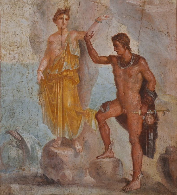 Fresco of Perseus Releasing Andromeda