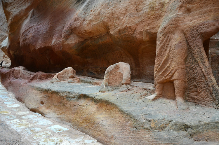 Relief of a Camel Caravan in the Siq of Petra