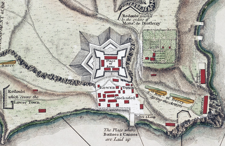 Fort Ticonderoga Layout, 1758