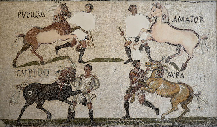 Circus Factions Mosaic from Sousse