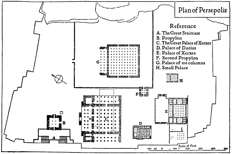Map of Persepolis