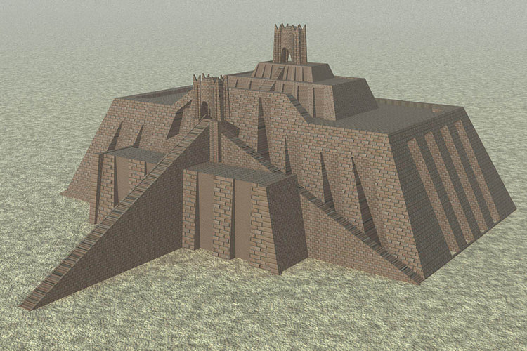 Reconstruction of the Ziggurat of Ur