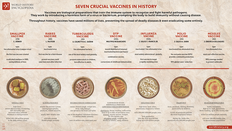Seven Crucial Vaccines in History