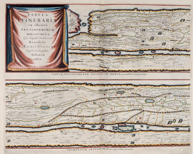 Peutinger Table segments I and II