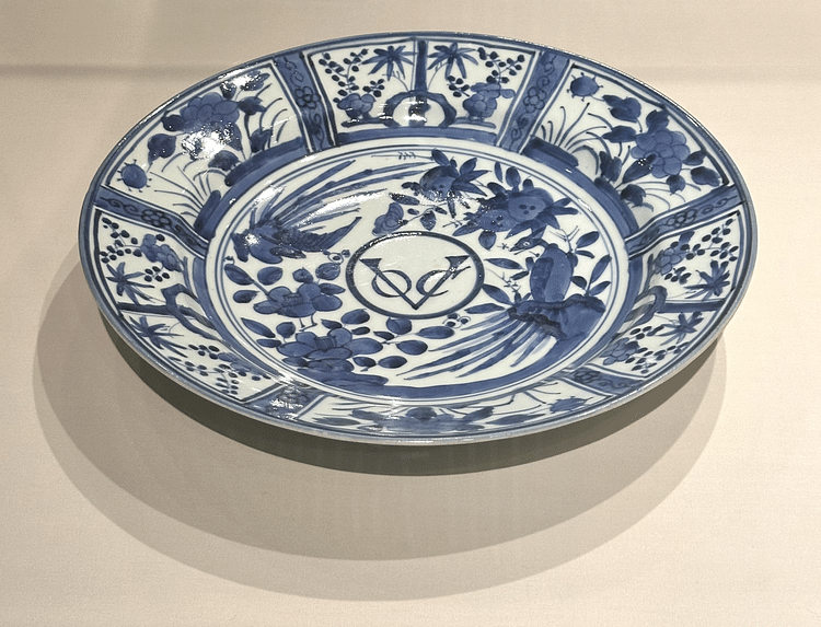 Plate with Monogram of the Dutch East India Company
