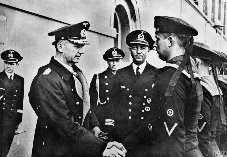 Admiral Donitz Congratulating U-Boat Crews