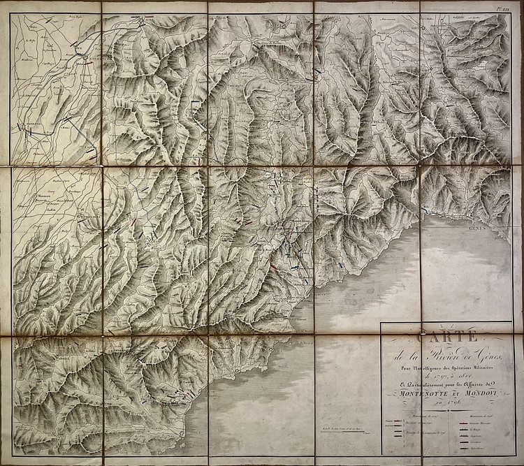 Map of the Genoa River and Military Operations