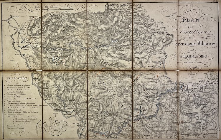 Map of the Area Between the Lahn and the Sieg