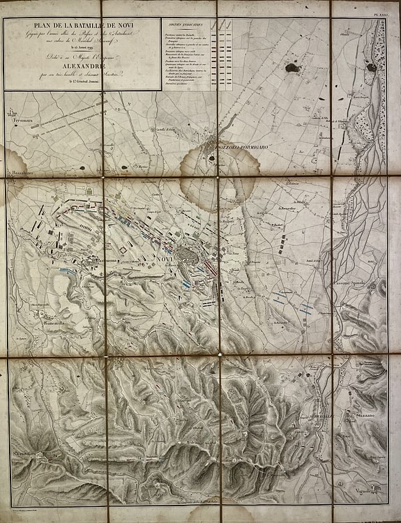 Map of the Battle of Novi