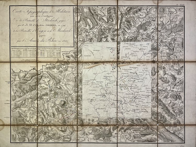 Topographic and Military Map of Stockach and Engen