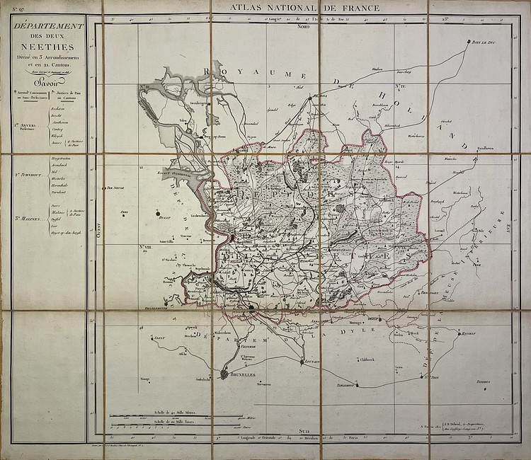 Map of the Deux-Nèthes Department