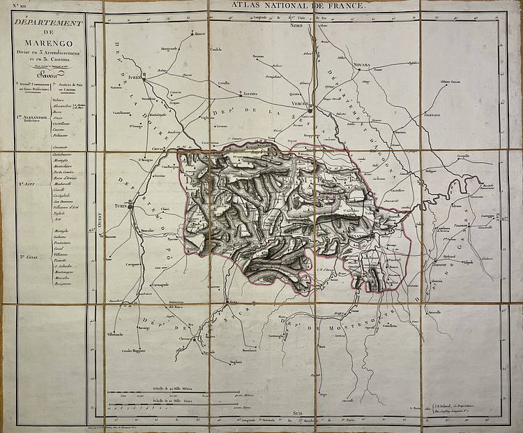 Map of the Marengo Department
