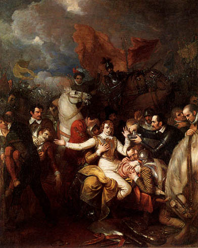 The Fatal Wounding of Sir Philip Sidney