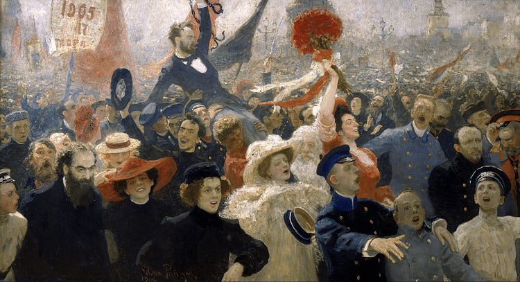 Demonstration on October 17, 1905