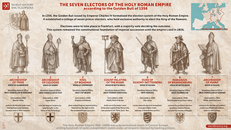 The Seven Electors of the Holy Roman Empire