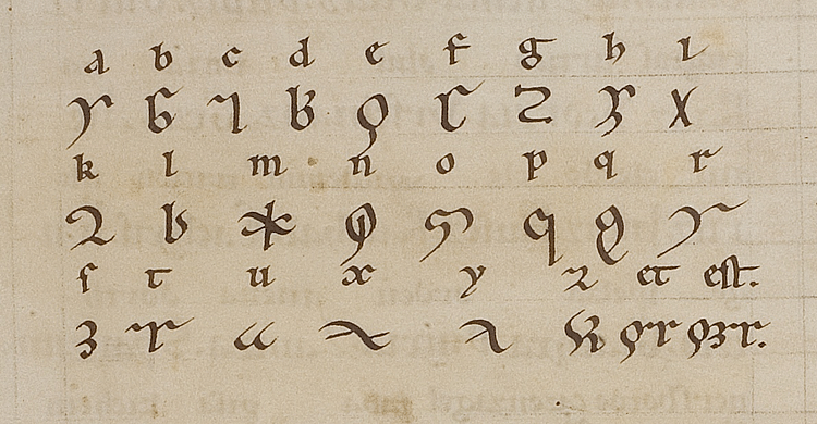 Litterae Ignotae from Hildegard’s Riesencodex
