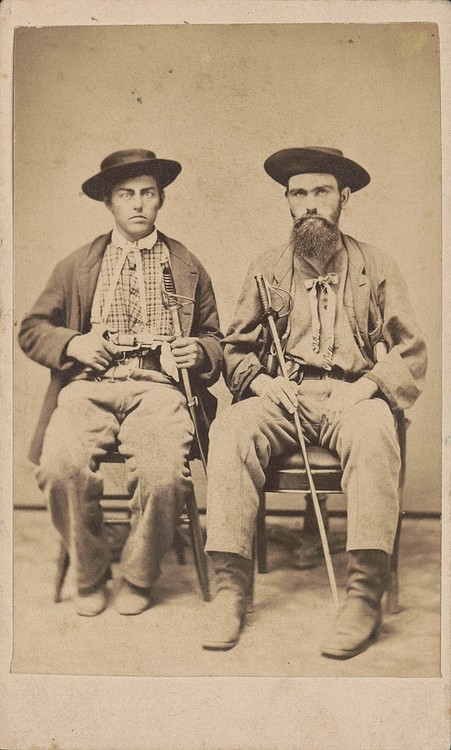 Two Unidentified Border Ruffians with Swords
