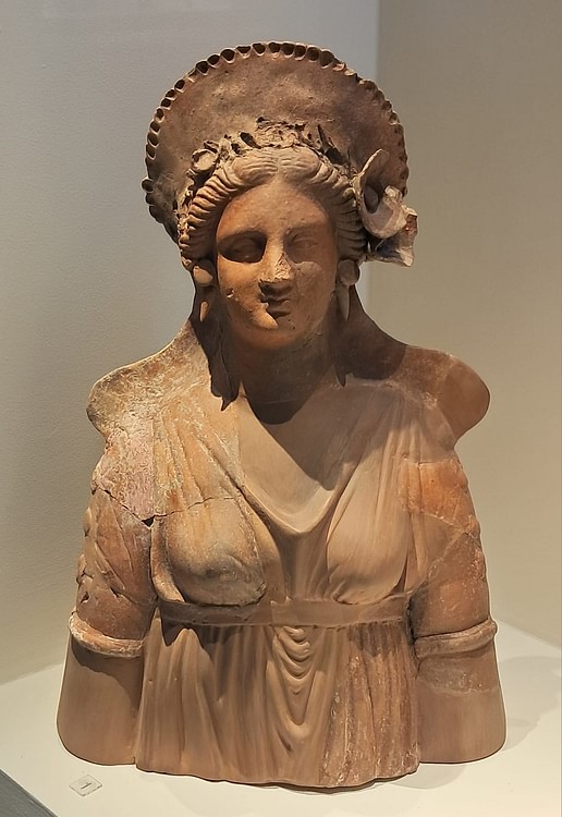 Terracotta Bust of a Noble Maiden from Pella