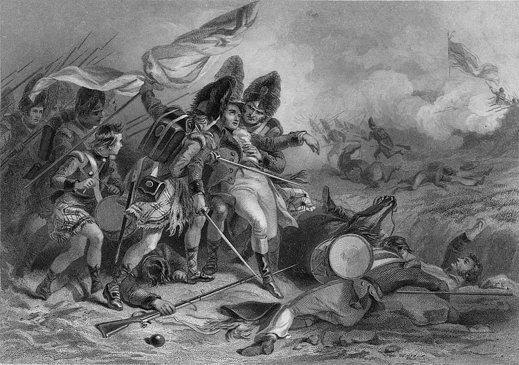 Death of Pakenham at New Orleans