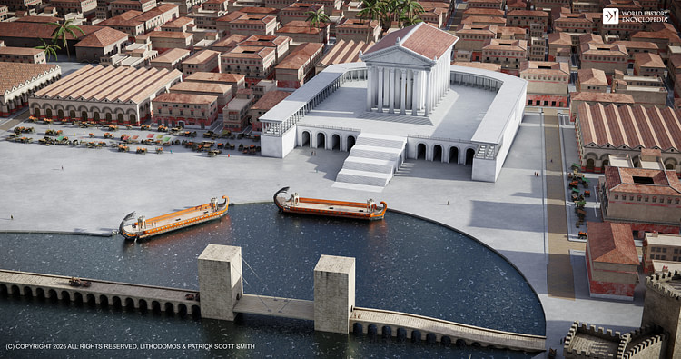 The Temple and Causeway at Herod's Harbor