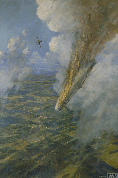 Downed Zeppelin in WWI