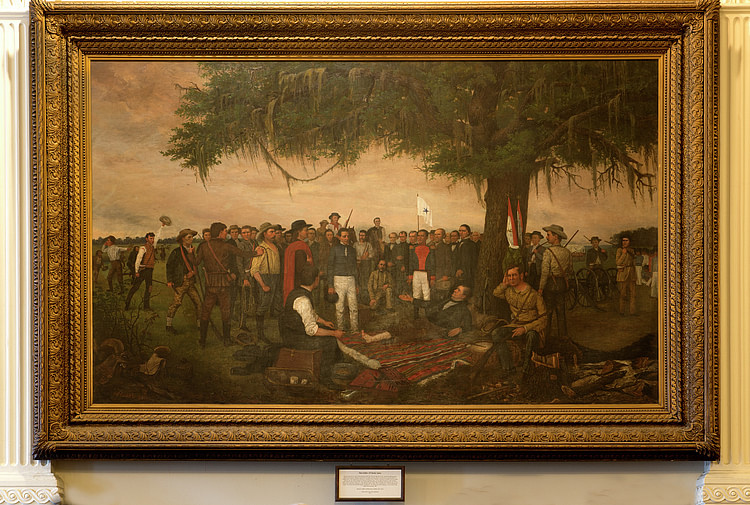 Surrender of Santa Anna after San Jacinto