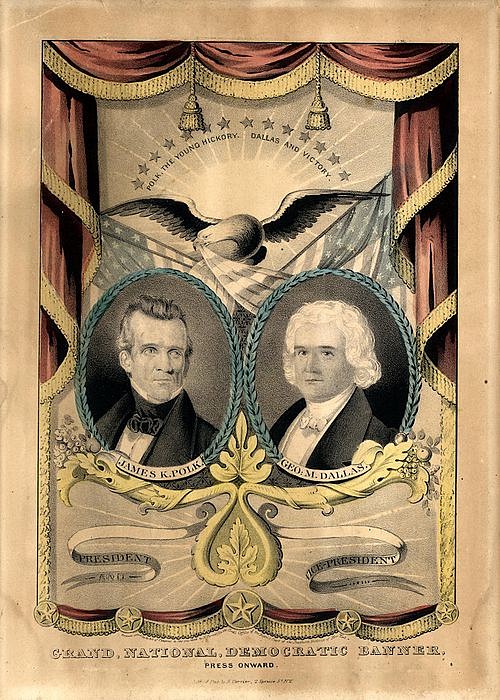 Democrat Campaign Banner for the 1844 Election