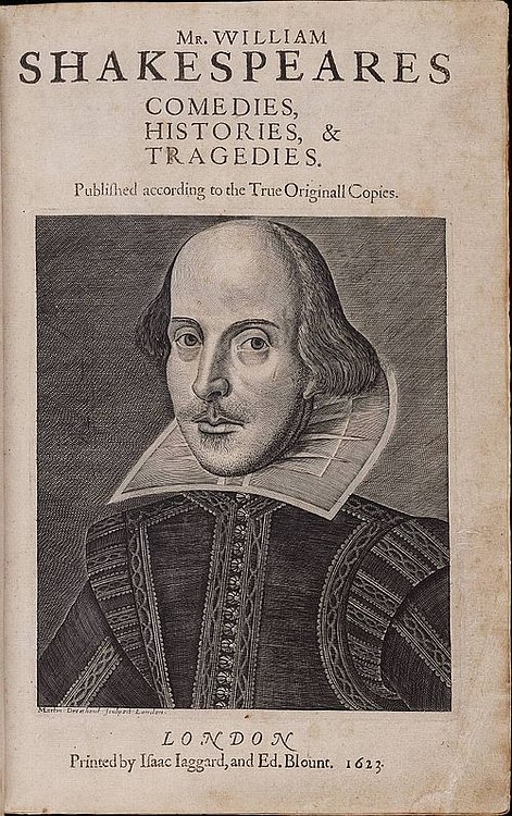 Title Page of the First Folio of Shakespeare's Plays