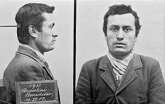 Mussolini's Mugshot, 1903