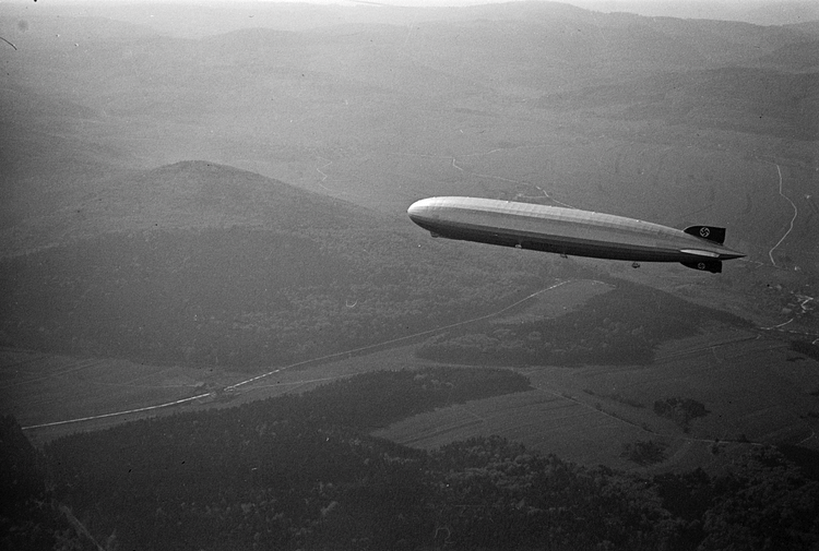 LZ 127 Graf Zeppelin Over Switzerland