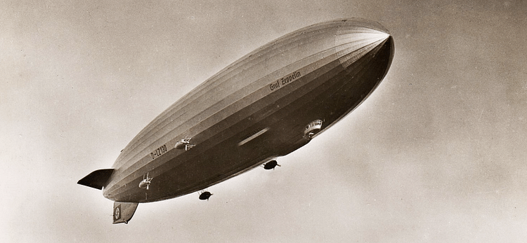 Graf Zeppelin II in Flight