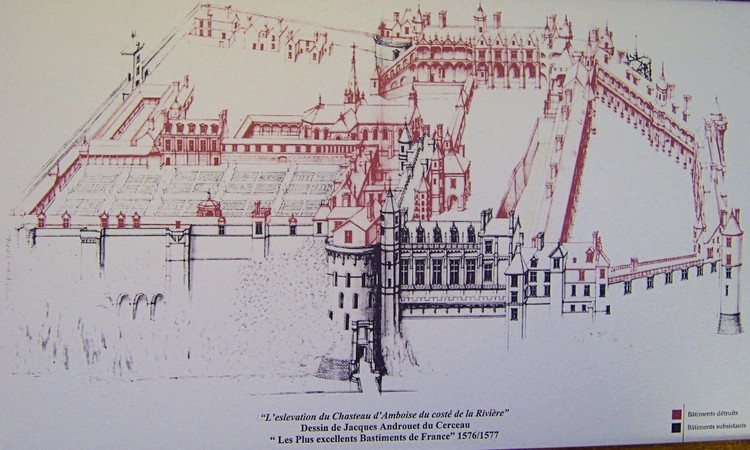 Map of the Château of Amboise