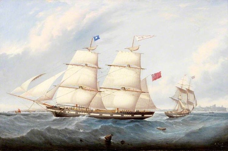 The Brig Mary by John Scott, 1855