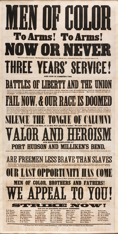 Men of Color to Arms! 1863