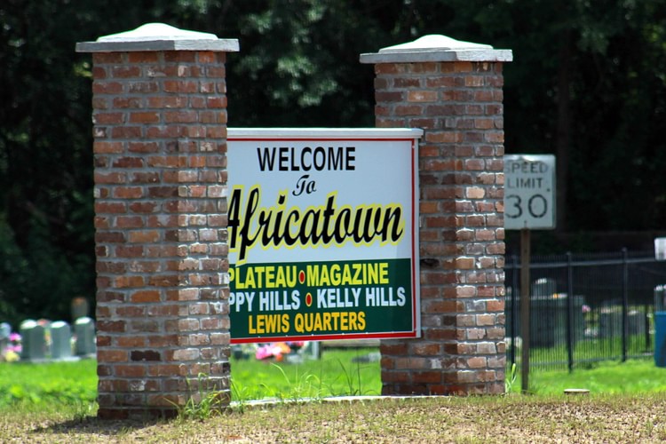 Africatown Sign in Mobile, Alabama