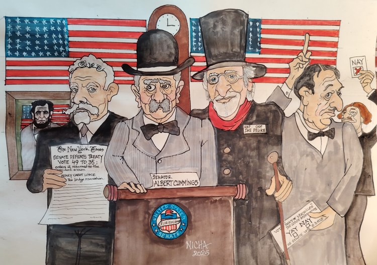 Senate Vote Against Versailles Treaty 1920