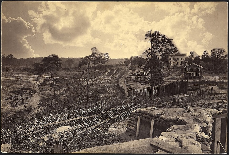 Confederate Earthworks Outside Atlanta