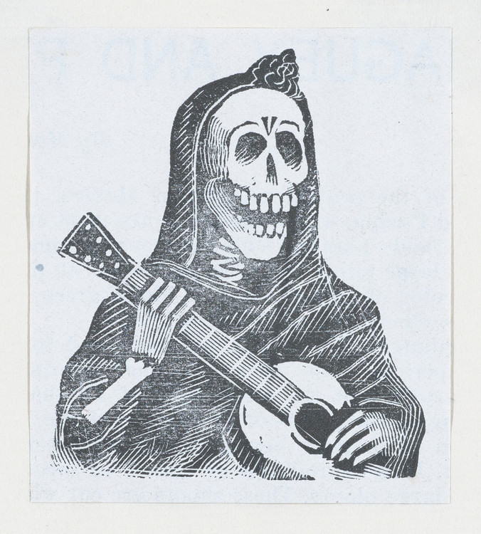 Skeleton (Calavera) Playing the Guitar