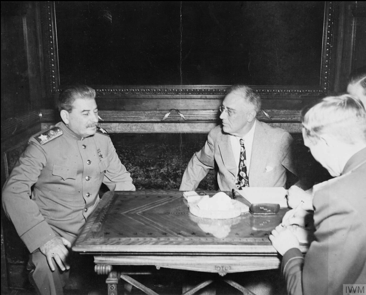 Stalin & Roosevelt at Yalta, 1945
