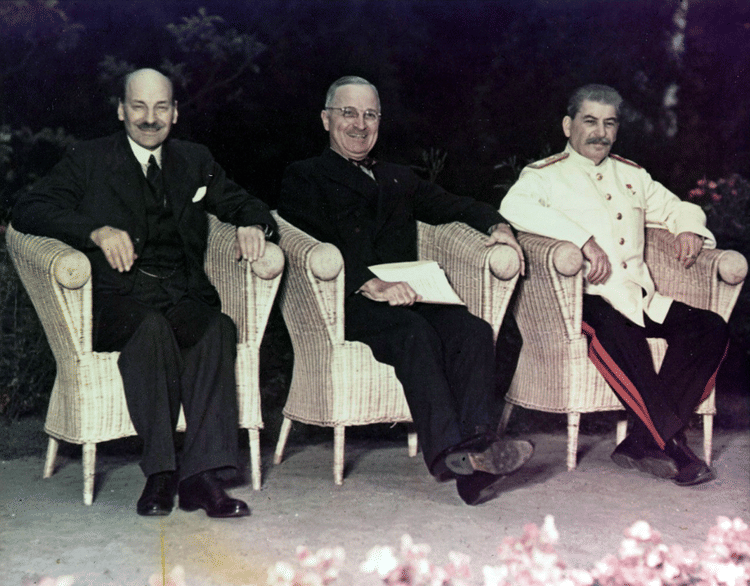 Attlee, Truman & Stalin, Potsdam, 1945