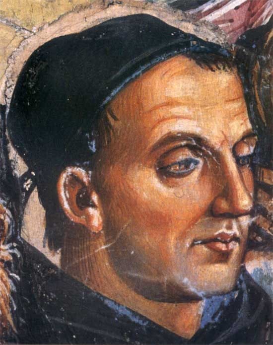 Portrait of Fra Angelico, detail