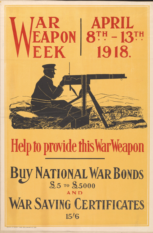 British Poster to Raise Funds for Weapons in WWI