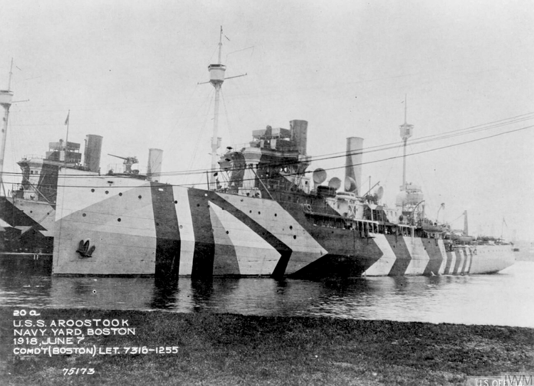 Dazzle Camouflage, US Destroyers, WWI