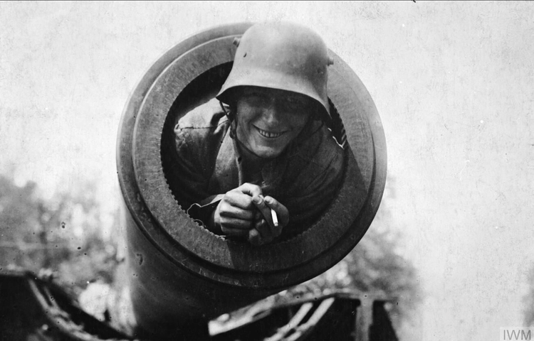 German Soldier in the Paris Gun, WWI