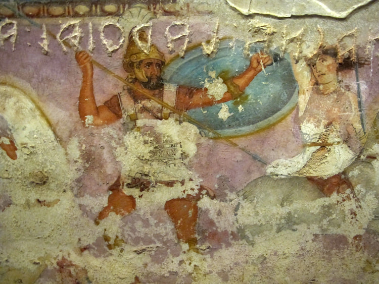 Greek Fighting an Amazon (Detail)