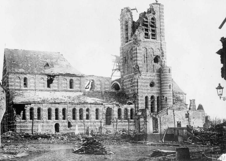 Passchendaele's Ruined Church, 1917