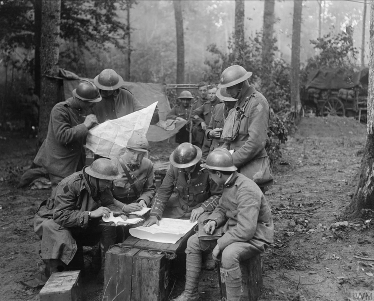 British, French, & Italian Officers, 1918